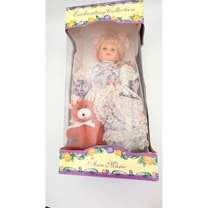 Ann Marie Enchanting Collection Goldilocks Porcelain Doll Limited Edition Teddy